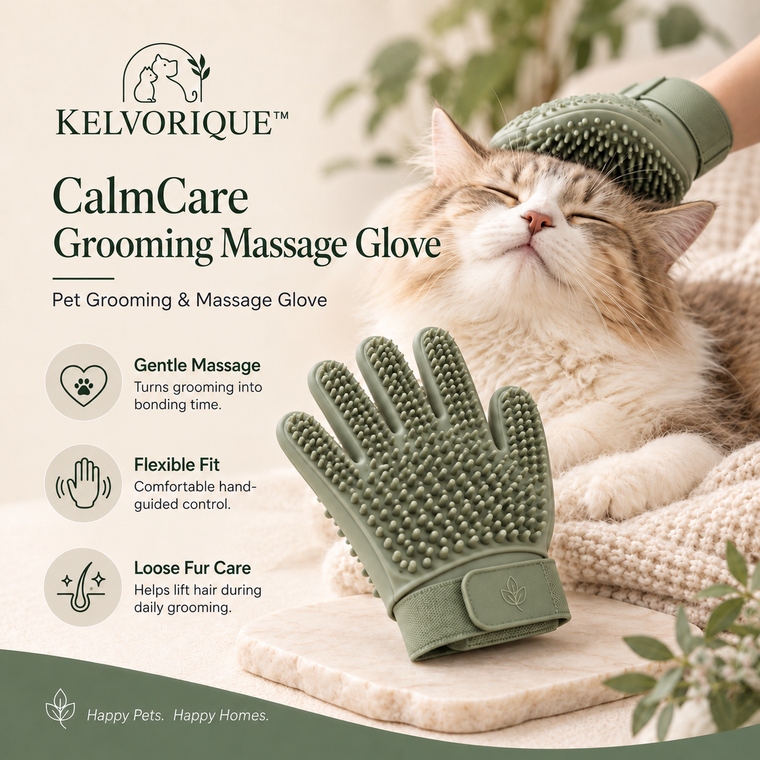 KELVORIQUE™ CalmCare Grooming Massage Glove
